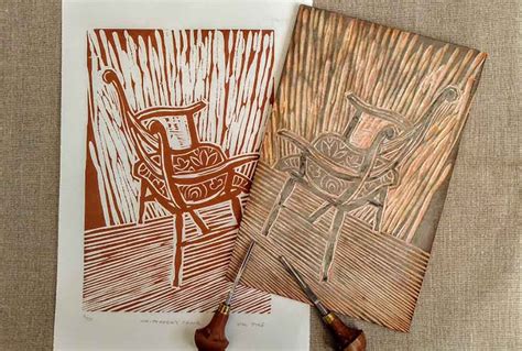 traditional woodcut printing  weald downland living museum