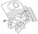 Bendera Mewarna Lukisan Lembaran Cikimm sketch template