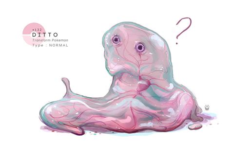 ditto by mrredbutcher on deviantart pokemon pokemon art