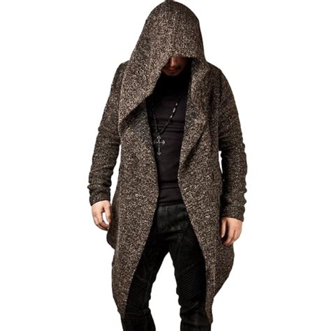 sysea mens casual long sleeve cardigan coat loose cotton hoodies