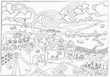 Coloring Pages Kids Older Printable Sheets Adult Adults Moses Grandma Color Colouring Country Scenery Print Stress Books Farm Summer Christmas sketch template