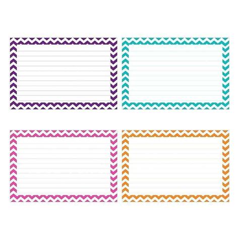 printable  index card template