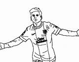 Messi Coloring Pages Lionel Soccer Printable Drawing Piłkarze Sheets Sports Color Football Argentina Rysunki Foot Fans Players Kids Print Colorear sketch template