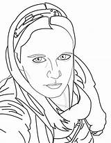 Portrait Self Lineart Deviantart Drawing sketch template