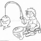 Fisherman Coloring Pages Getcolorings Getdrawings Printable sketch template