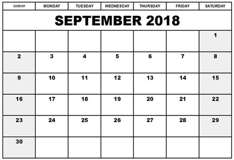 august  septembercalendar  printables template calendar design