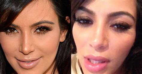 Kim Kardashian Plastic Surgery Pregnant Star Debuts Plump
