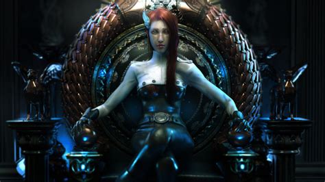 Girl Throne Fantasy Queen Sci Fi Wallpapers Hd