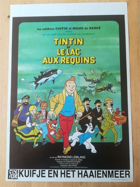 tintin original belgian filmposter kuifje en het catawiki