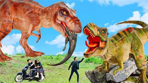 Most Dramatic T Rex Attack T Rex Vs Allosaurus Jurassic Park Fan