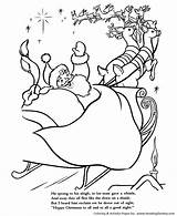 Nicholas St Visit Christmas Night Twas Before Coloring Pages Honkingdonkey Stories sketch template