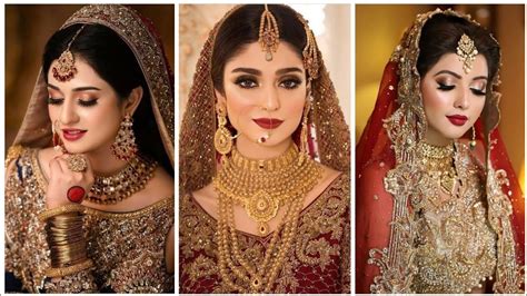 pakistani gorgeous bridal makeup look 2020 hairstyle dresses