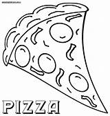 Pizza Coloring Pages Slice Drawing Printable Children Color Plain Pizza3 Brilliant Colorings Food Getdrawings Albanysinsanity sketch template