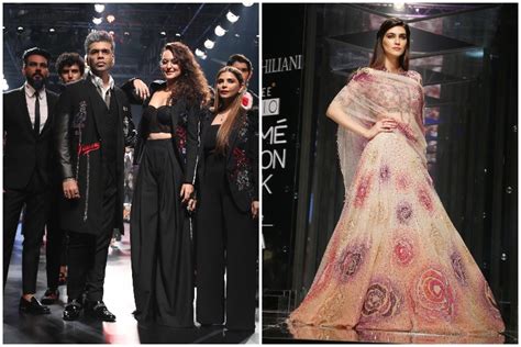 lakme fashion week 2018 sonakshi sinha karan johar and kriti sanon