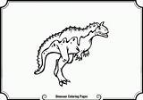 Coloring Carnotaurus sketch template