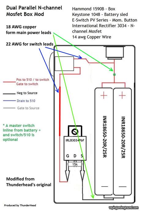 basic mosfet wiring vape mods diy vape mods box vape
