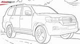 Toyota Cruiser Coloring Pages Fj Land Template sketch template