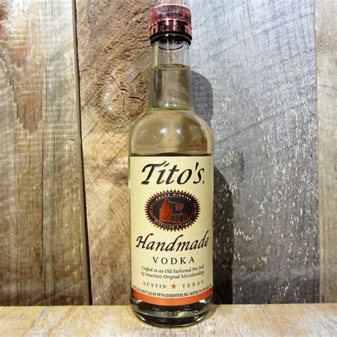 titos vodka 375ml half size btl oak and barrel