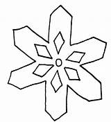 Snowflake Coloring Simple Drawing Template Patterns Pages Easy Outline Clipart Printable Clip Line Cliparts Cartoon Small Pattern Draw Templates Designs sketch template