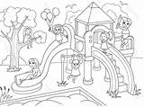 Playground Clipart Vector Cliparts Photostock Childrens sketch template