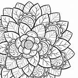Mindfulness Coloring Pages Kids Lotus sketch template