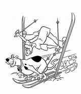 Doo Coloring Ski Pages Scooby Color Print Getcolorings Play sketch template