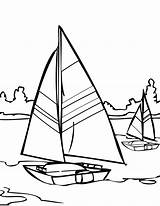 Sailing Coloringtop sketch template
