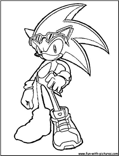 sonic  hedgehog coloring page