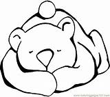 Bear Coloring Pages Teddy Sleeping Printable Clipart Hibernating Snores Kids Bears Color Craft Gif Preschool Template Animal Drawing Animals Winter sketch template