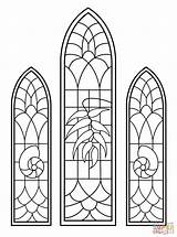 Stained Glass Windows Coloring Pages Window Printable Color Chapel Clipart Wedding Christmas Template Patterns Colouring Supercoloring Beast Beauty Seniors Nature sketch template