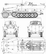 251 Kfz Sd Blueprint Military Tank Ww2 Drawing Tanks Technical German Sdkfz Panzer Drawings Army Vehicles Wwii Drawingdatabase Visit Armored sketch template