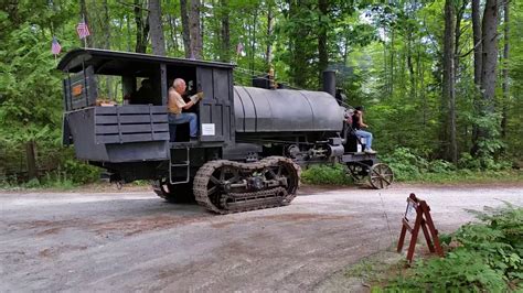 years  steam powered lombard log hauler  working canvids