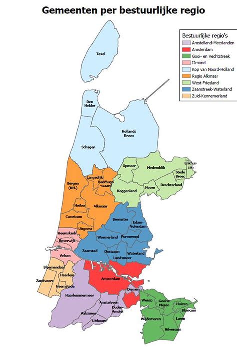gemeenten provincie noord holland