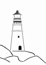 Coloring Lighthouse Pages Printable Drawing Lighthouses Categories Buildings sketch template