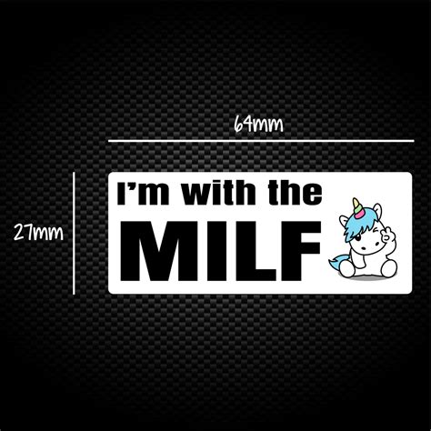 I M With The Milf Sticker Pack Rude Stickers Slightly Disturbed
