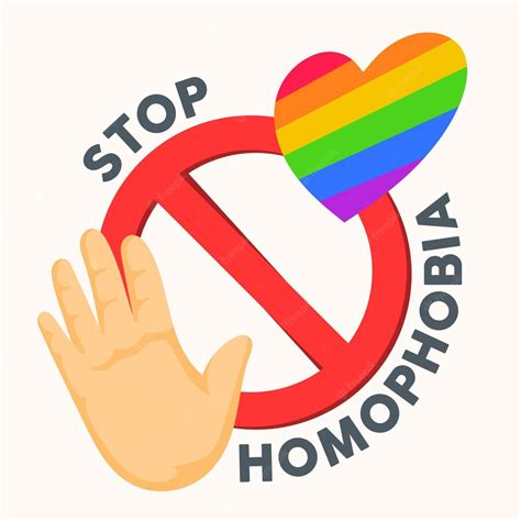 premium vector stop homophobia vector illustration for the