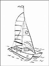 Catamaran Getdrawings Drawing Coloring sketch template