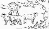 Sheep Ovejas Pastor Ausmalbilder Cool2bkids Schaf Ausmalbild Hirte Schafen Lambs Oveja Shepherds Template sketch template