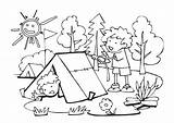 Camping Coloring Pages Kids Colouring Color Sheets Bestcoloringpagesforkids Print Fun Tent Theme Choose Board sketch template