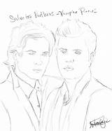 Vampire Diaries Coloring Pages Drawing Drawings Printable Easy Cartoon Sketch Color Sketchite Getcolorings Sketches Print Colo sketch template