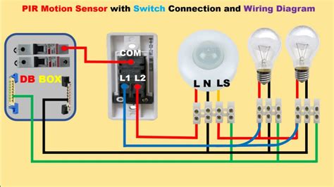 pir motion sensor light switch  house  switch connection  wiring diagramelectric