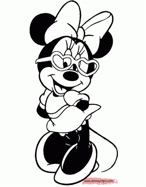 minnie coloring pages minnie mouse printable coloring pages disney