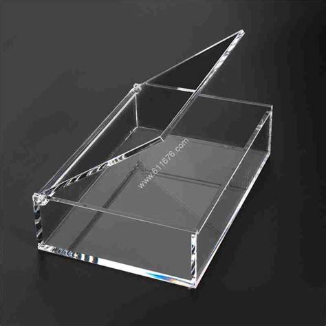 Custom Clear Acrylic Boxes With Hinged Lids Liya