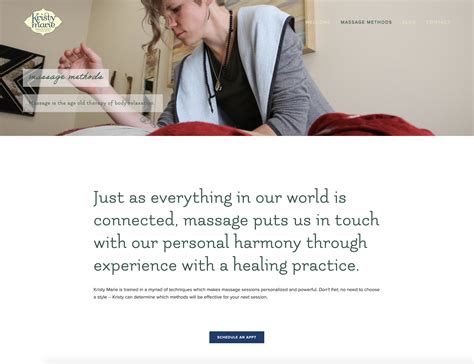 Kristy Marie Massage — Erika Was Here Design