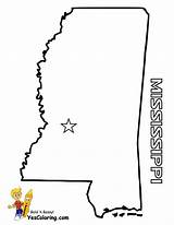 Mississippi State Map Coloring Kids Outline Maps Yescoloring Pages Book Massachusetts South States Dakota sketch template