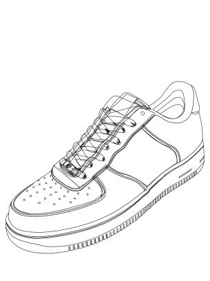 shoe coloring page printable jude belcher