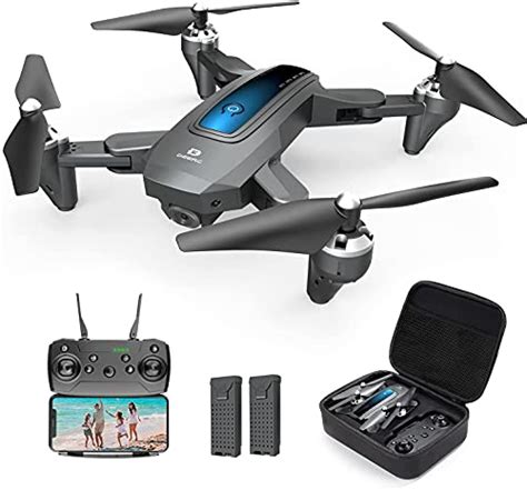 deerc  foldable drone  camera  adults  hd fpv  video tap fly gesture control