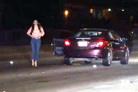 Drunk Woman Pees On Freeway Then Wanders Into Traffic
