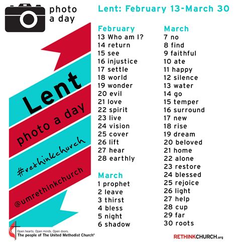 lenten photo  day  words phrases  prompt  day