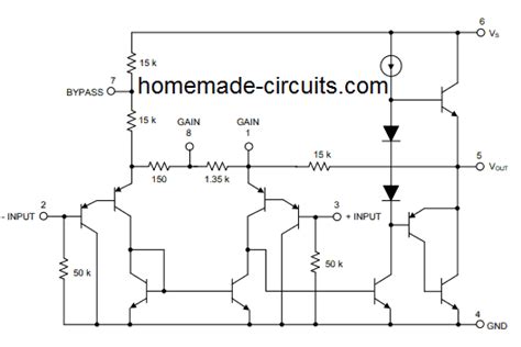 lm amplifier circuit working specifications explained homemade circuit projects